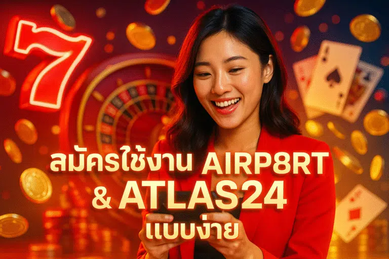 สมัครใช้งาน AIRP8RT & ATLAS24 แบบง่าย